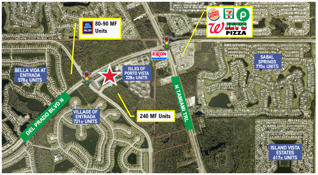 FOR SALE Commercial Corner in Cape Coral, Del Prado Boulevard, Cape Coral, FL 33909