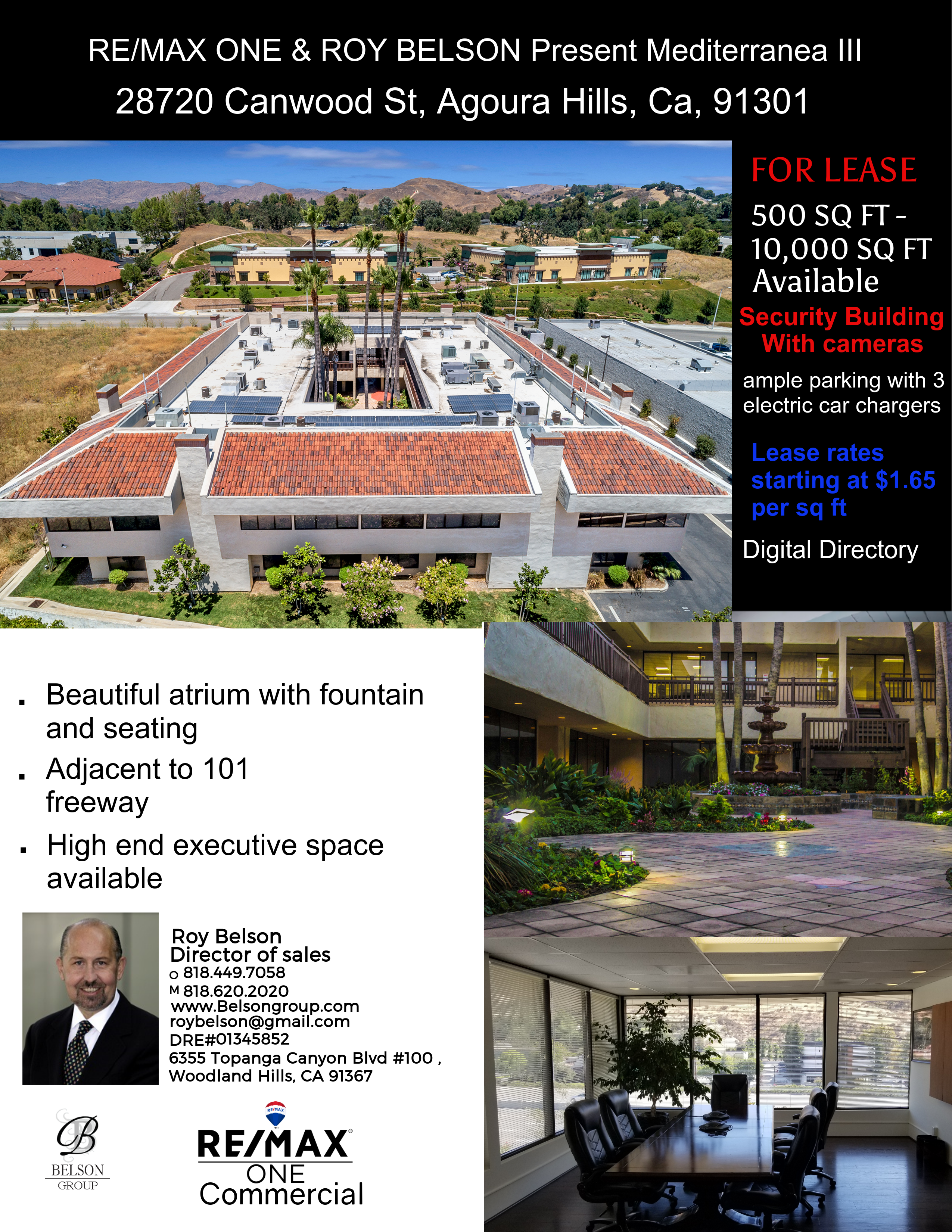 Updated multiple coprorate spaces from 900- 2000m square feet 1.50 modified gross, 28720 Canwood street, Agoura Hills, CA 91301