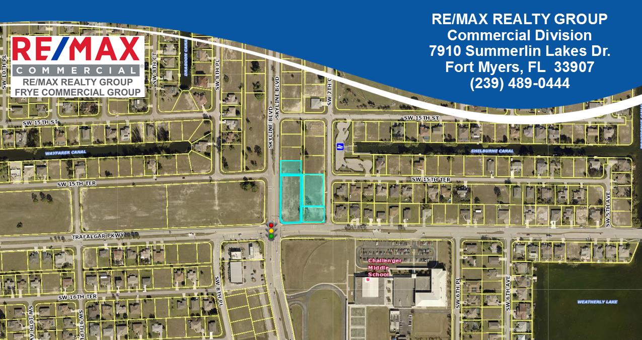 Signalized Corner Lot - 1.9± acres, 1525 Skyline Boulevard, Cape Coral, FL 33991
