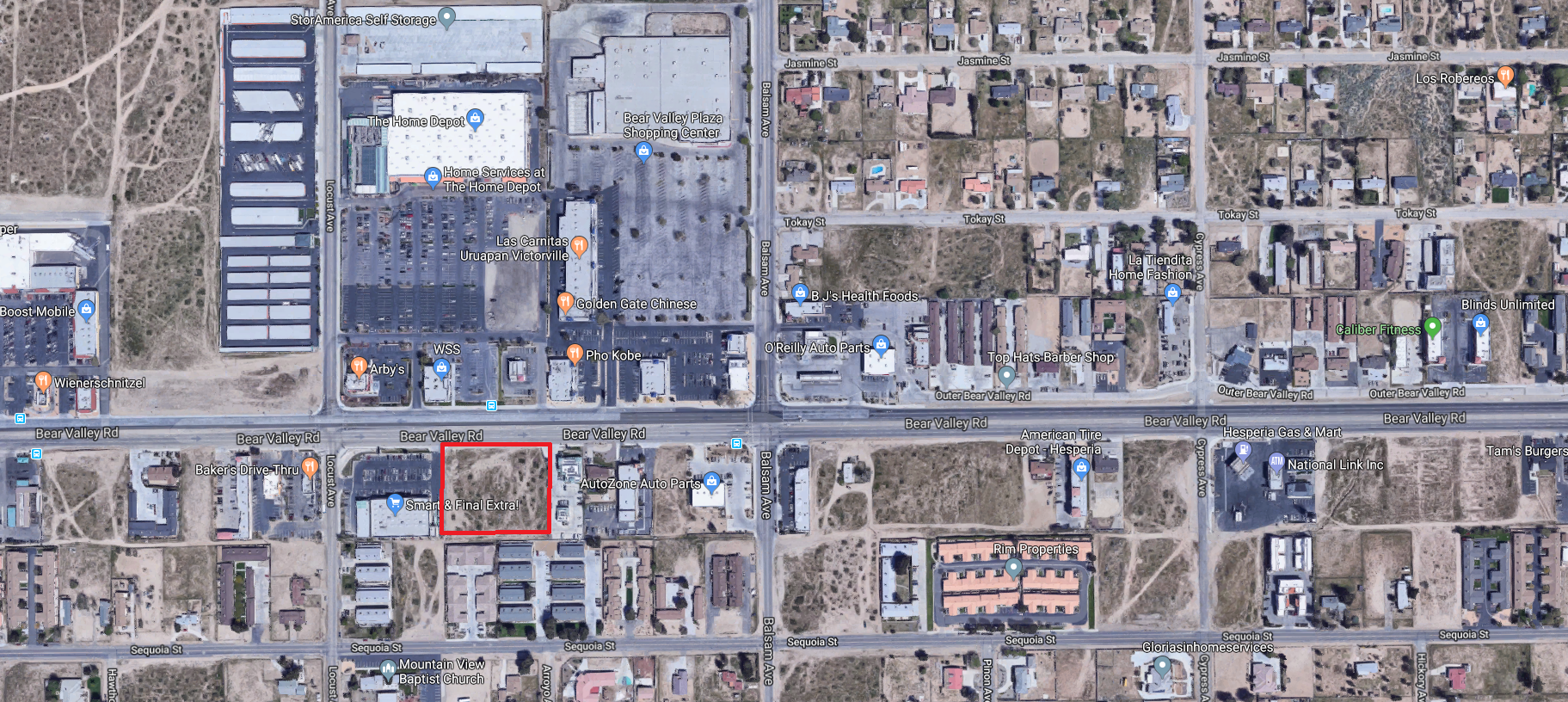 Land property in Hesperia, CA