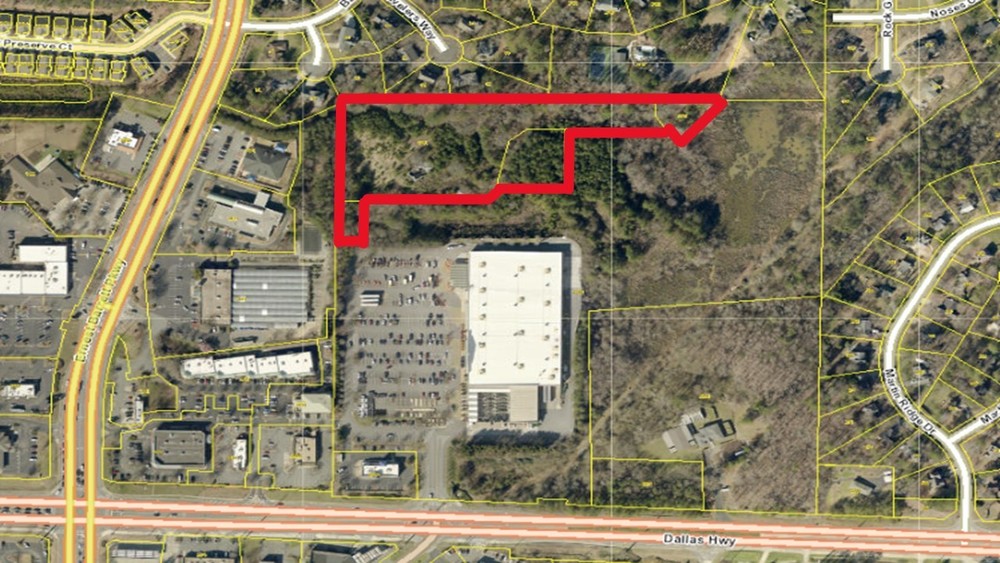 6+/ acres on Barrett Pkwy FOR SALE on 3391 Ernest Barrett Pkwy