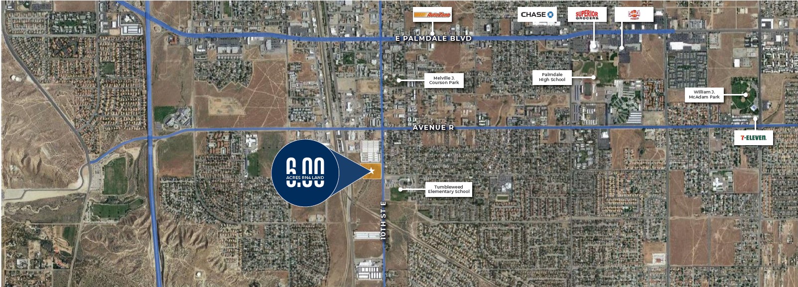 6 Acre RN4 Land Opportunity Zoned up to 180 buildable units