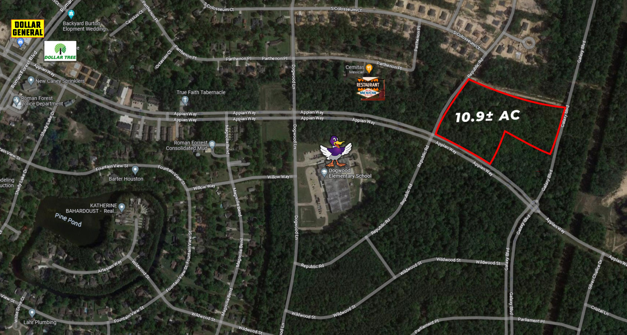10.9 AC New Caney, Appian Way, TX 77357
