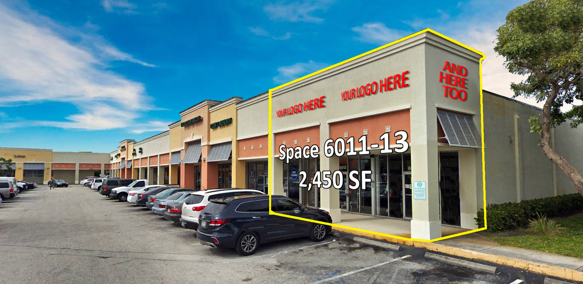 FOR LEASE: 1225 to 2450 SF at Kimberly Shopping Center